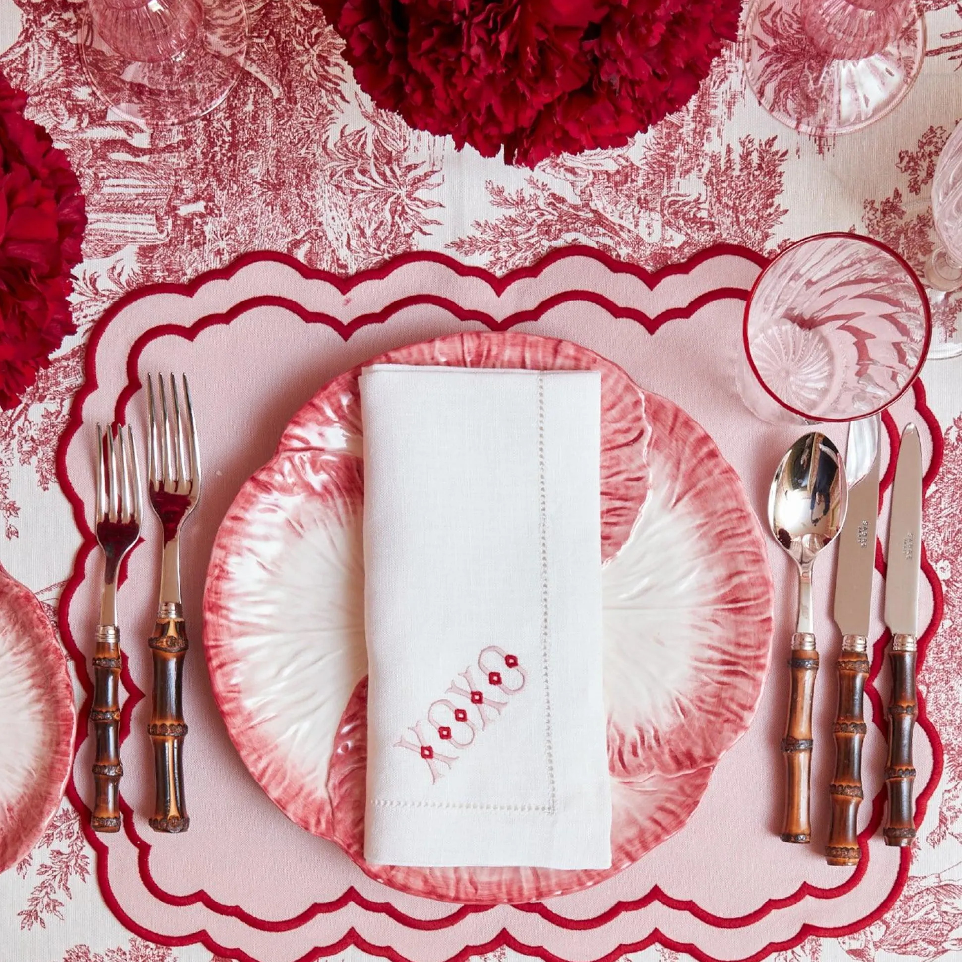 Pink Capri Lettuce Dinner Plate
