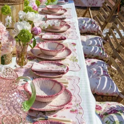 Pink Capri Lettuce Dinner Plate (Set Of 4)