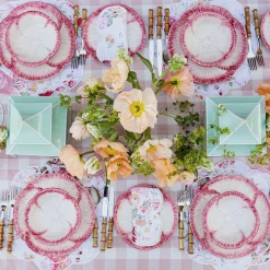 Pink Capri Lettuce Dinner Plate (Set Of 4)