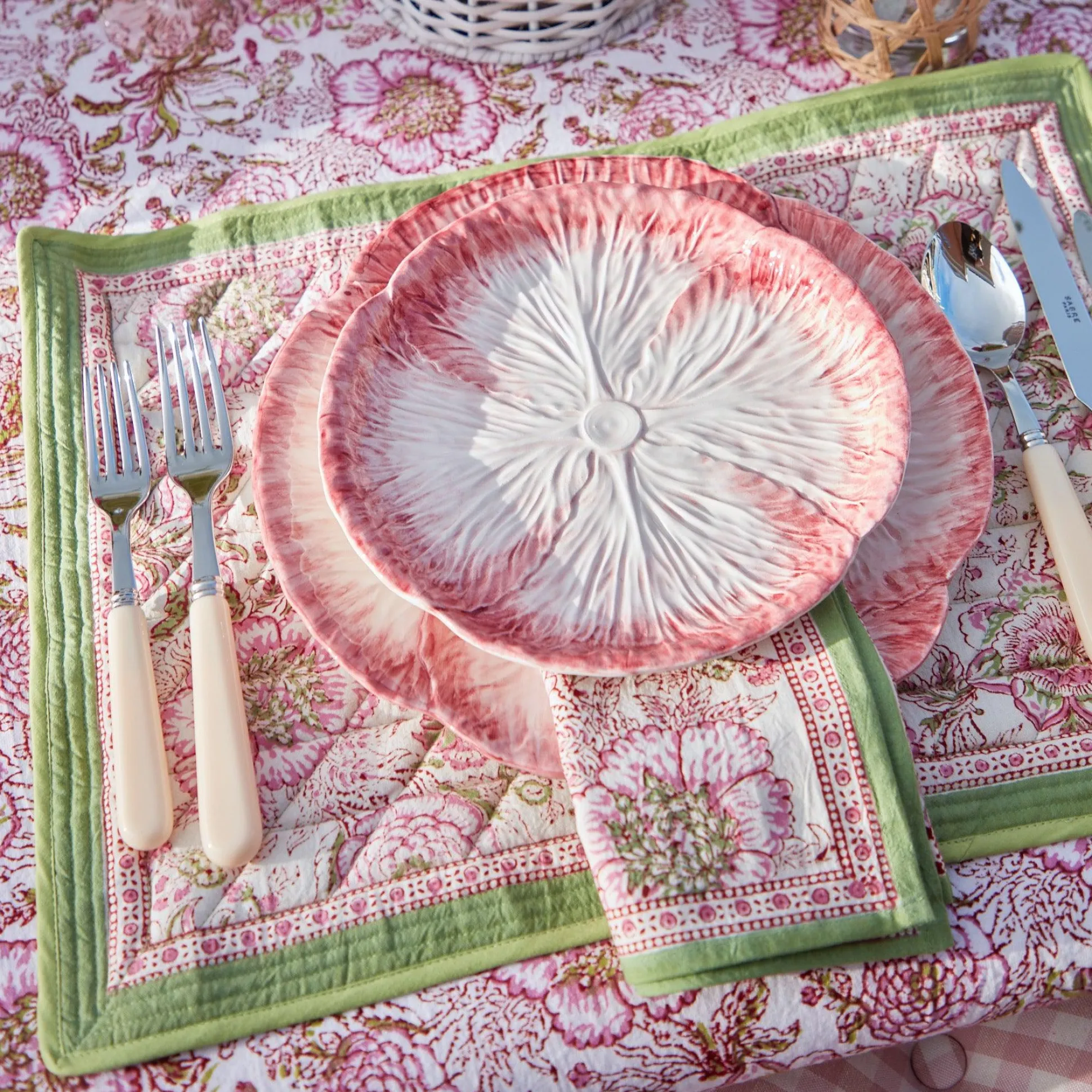 Pink Capri Lettuce Starter Plate