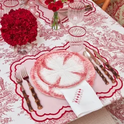 Pink Capri Lettuce Starter Plate (Set Of 4)