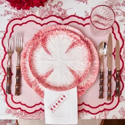 Pink Capri Lettuce Starter Plate (Set Of 4)