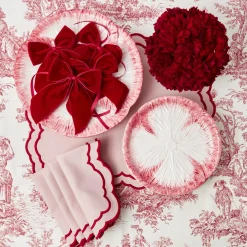 Pink Capri Lettuce Starter Plate (Set Of 4)