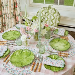 Pink Gingham Tablecloth