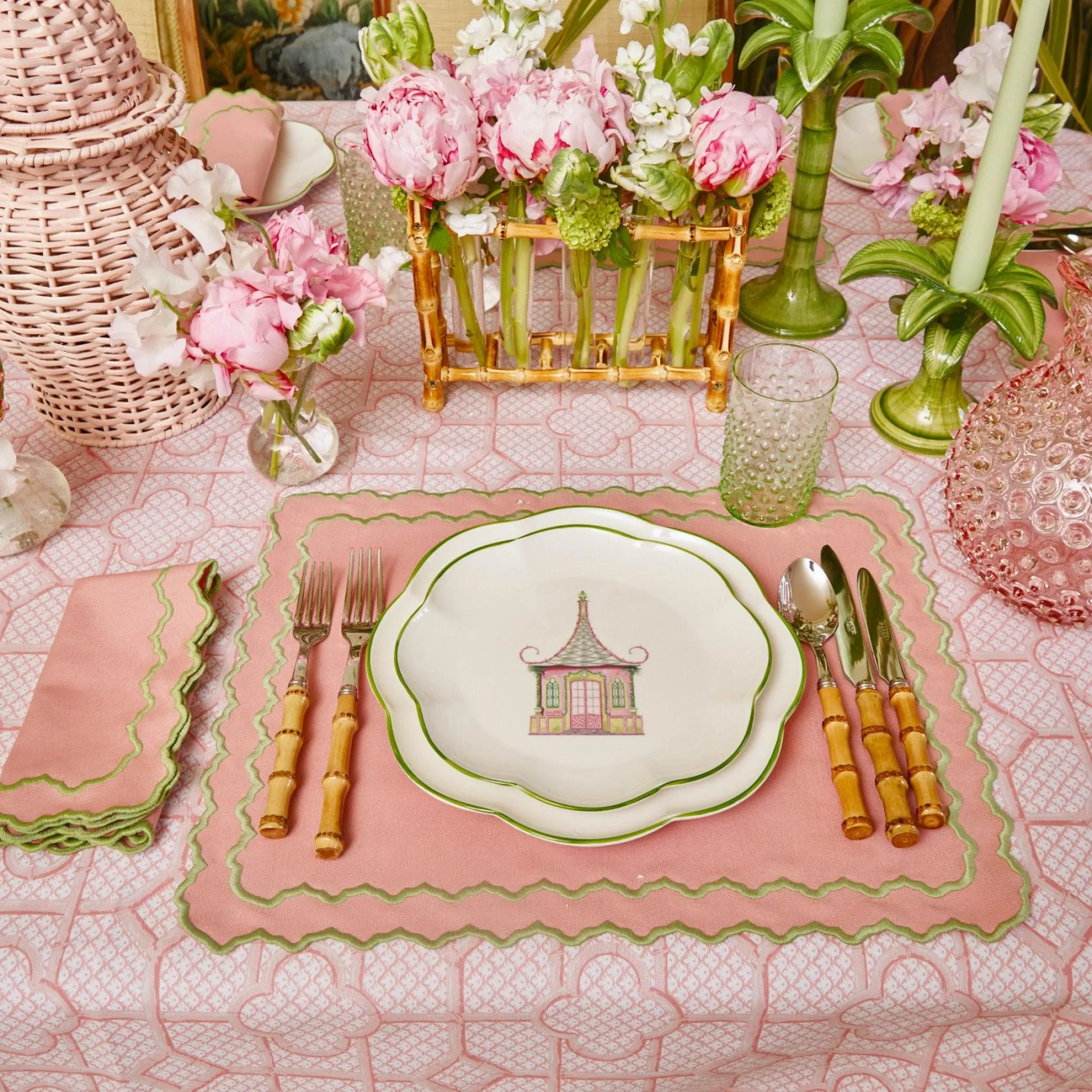 Pink Penelope Napkins (Set Of 4)