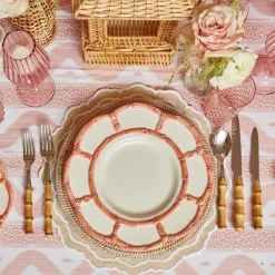Pink Petal Bamboo Dinner Plates (Set Of 4)