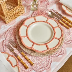 Pink Petal Bamboo Dinner Plate