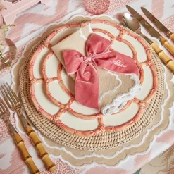 Pink Petal Bamboo Starter Plate