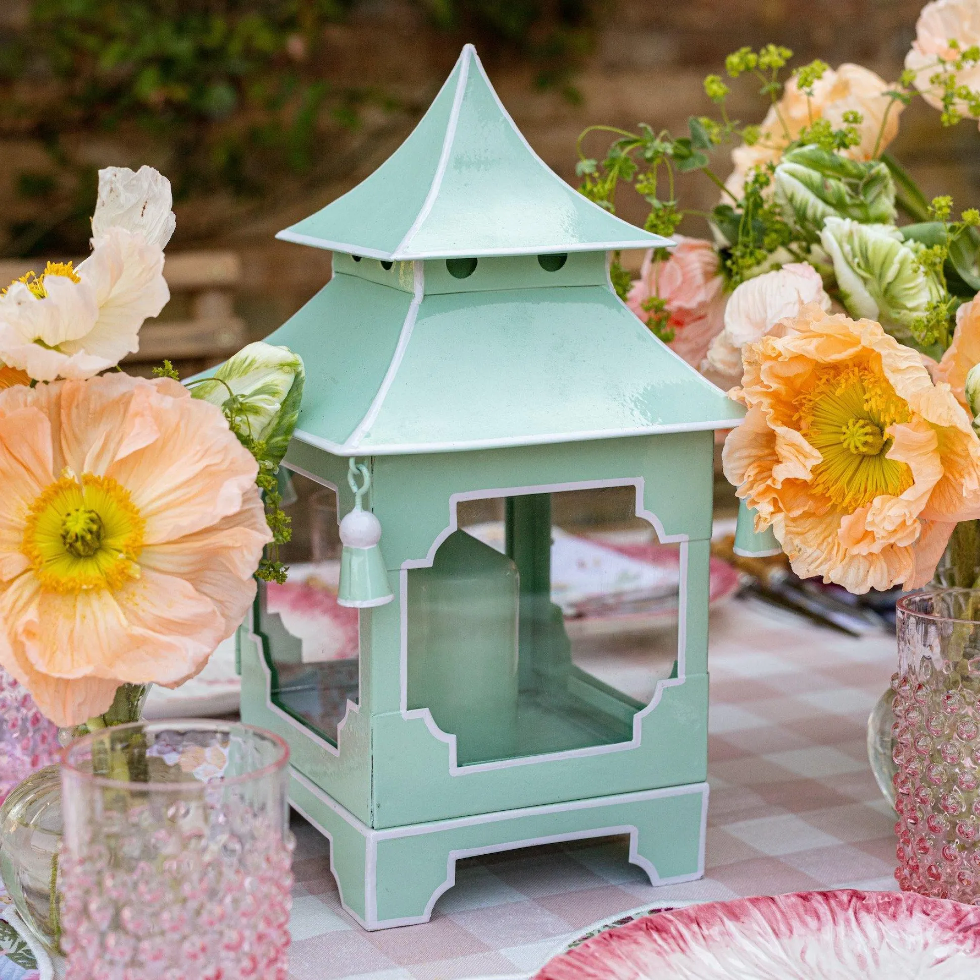 Pistachio Green Pagoda Lantern