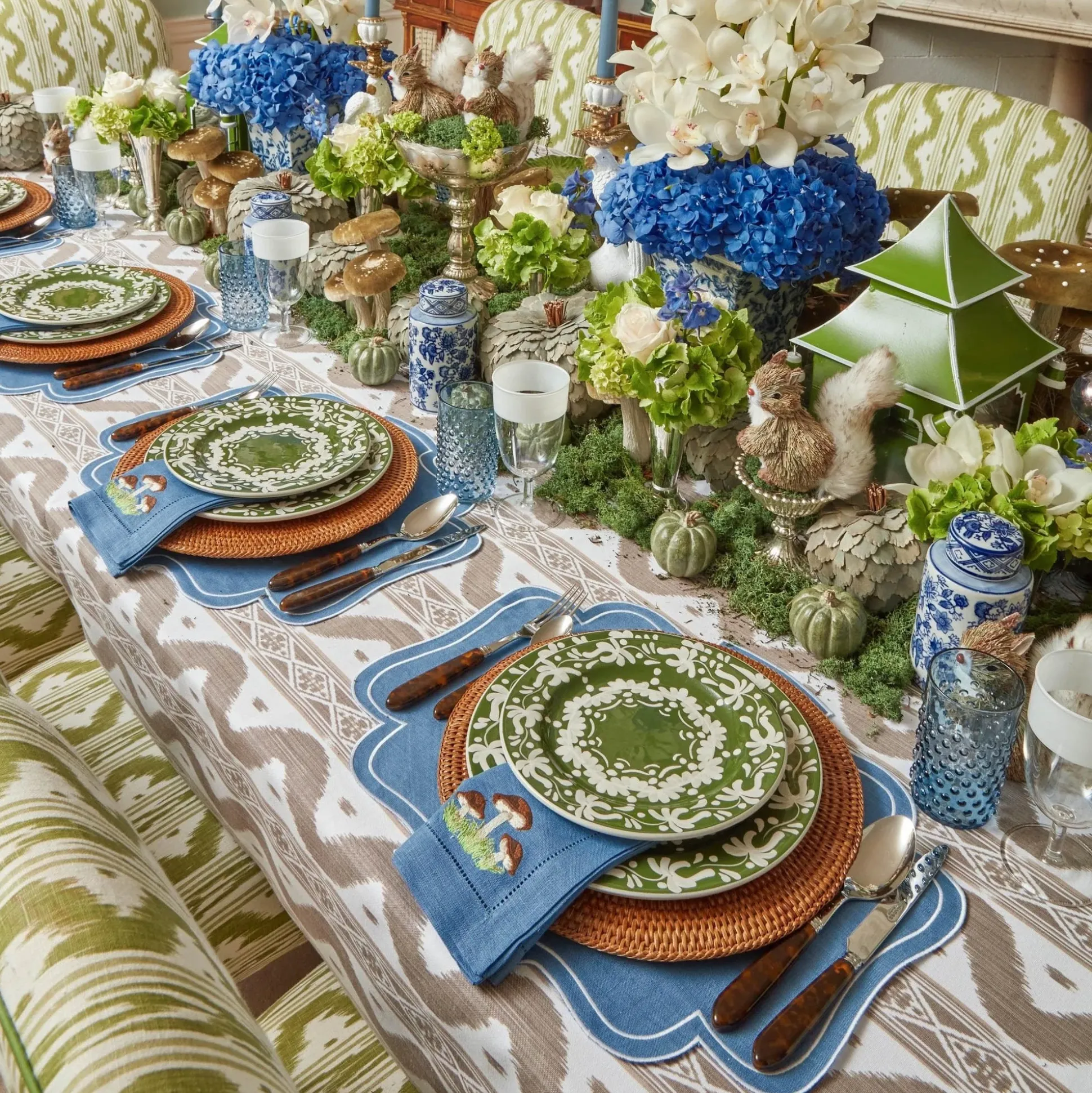 Putty Ikat Tablecloth
