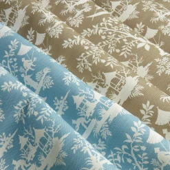 Putty Pagoda Garden Fabric
