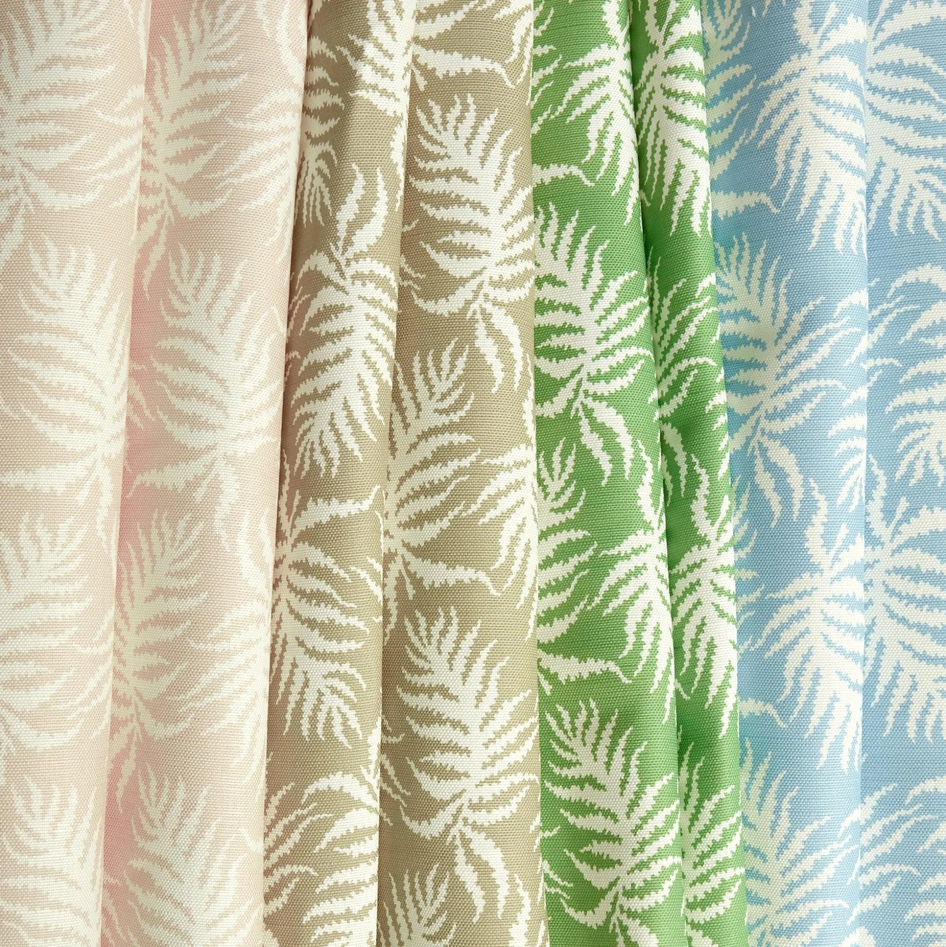 Putty Trailing Ferns Fabric