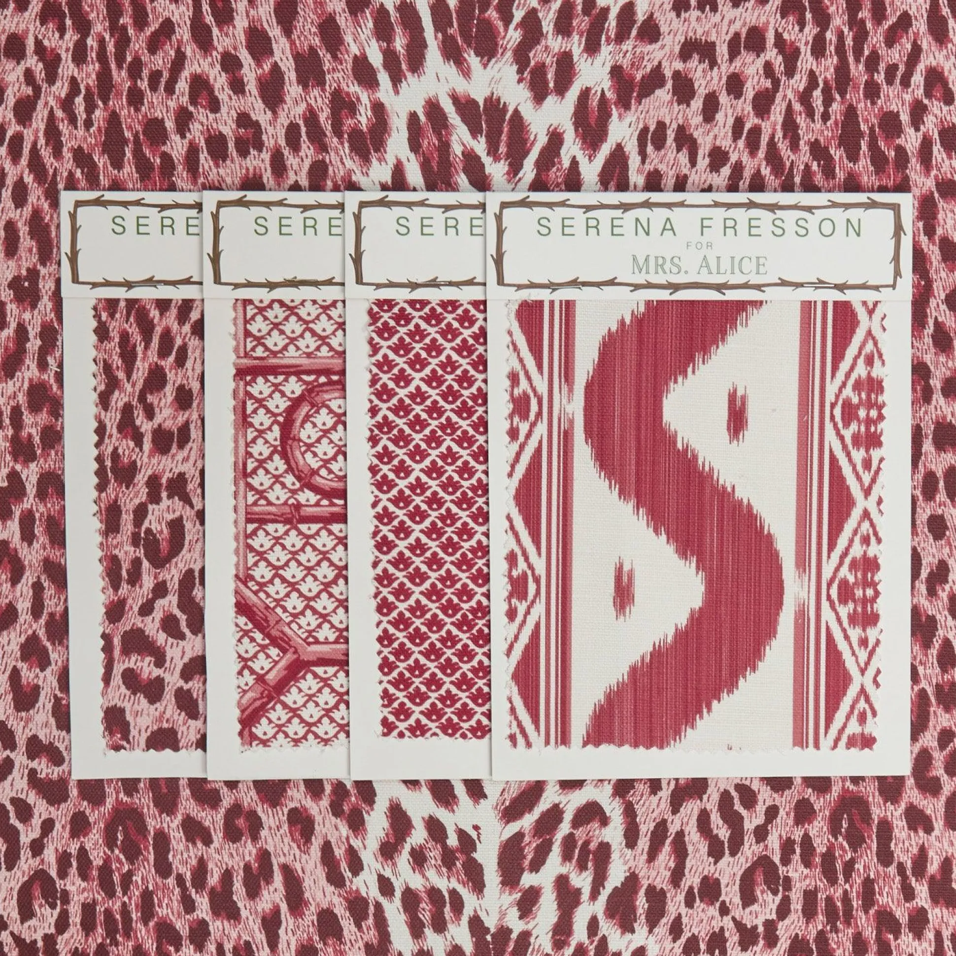 Raspberry Pink Leopard Fabric