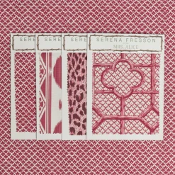 Raspberry Pink Lotus Flower Fabric