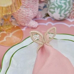 Rattan Bunny Napkin Rings (Set Of 4)
