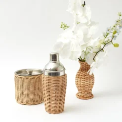 Rattan Cocktail Shaker