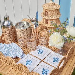 Rattan Cocktail Shaker