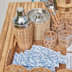 Rattan Cocktail Shaker