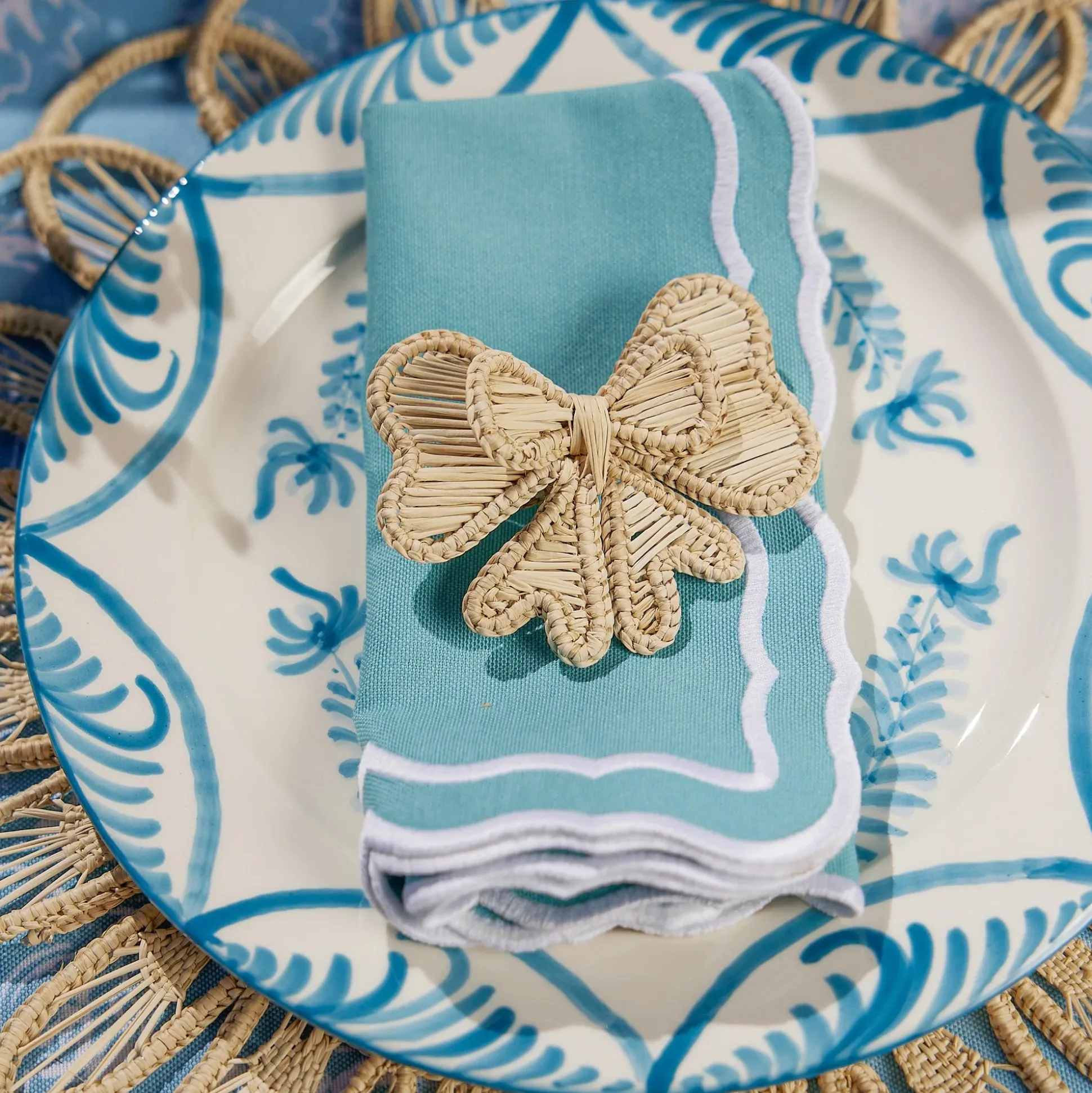 Rattan Napkin Bows (Set Of 4)
