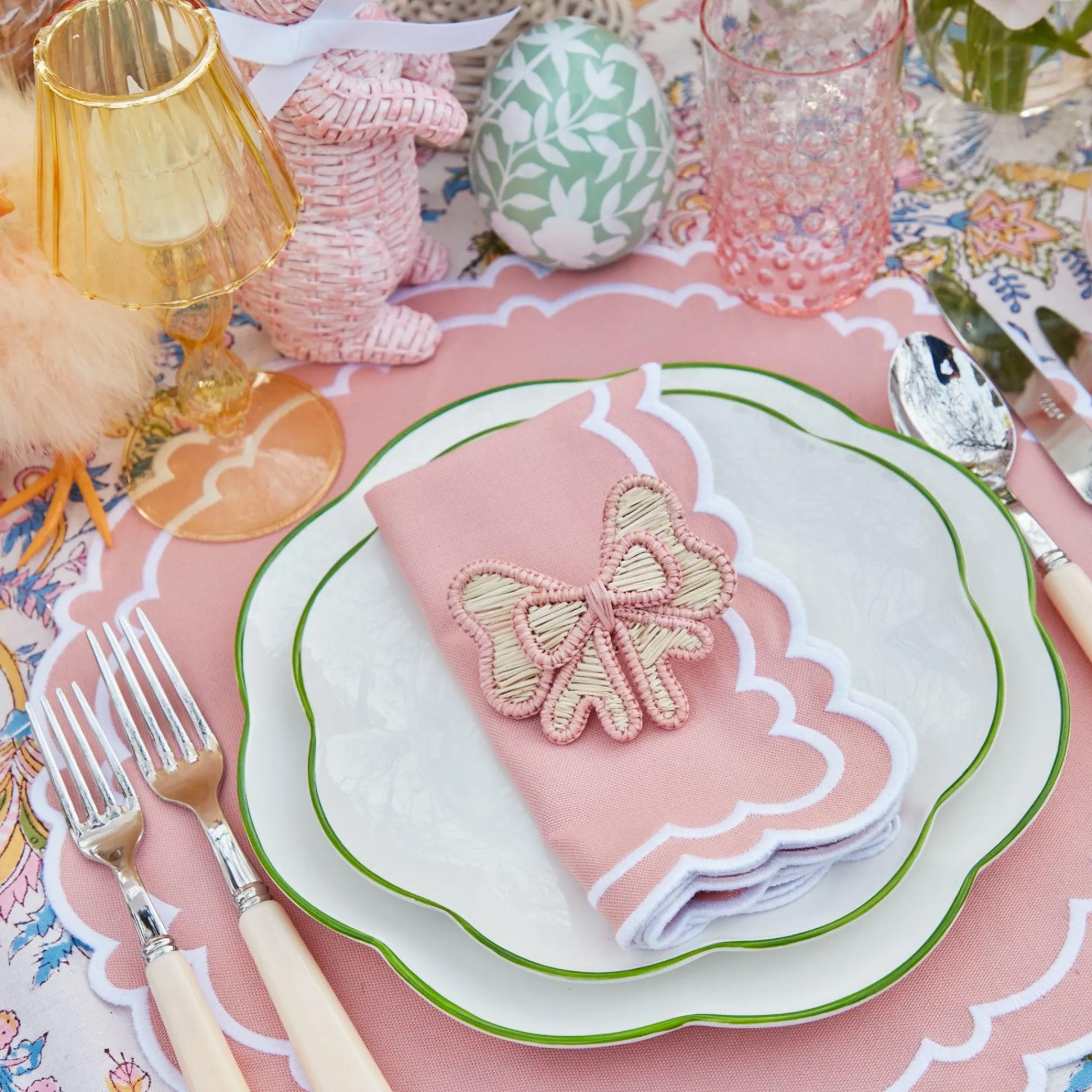 Scalloped Easter Starter Plate