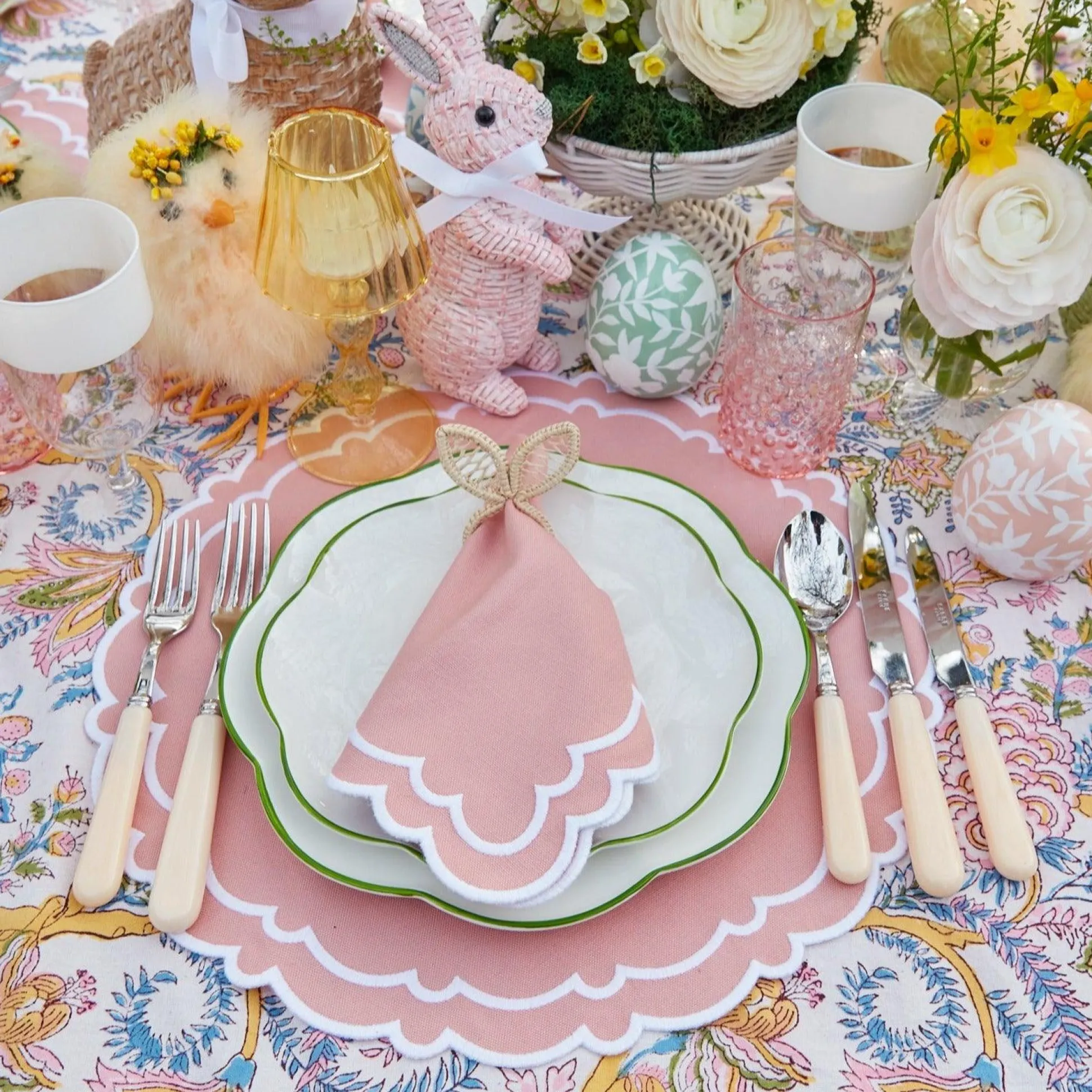 Scalloped Easter Starter Plate