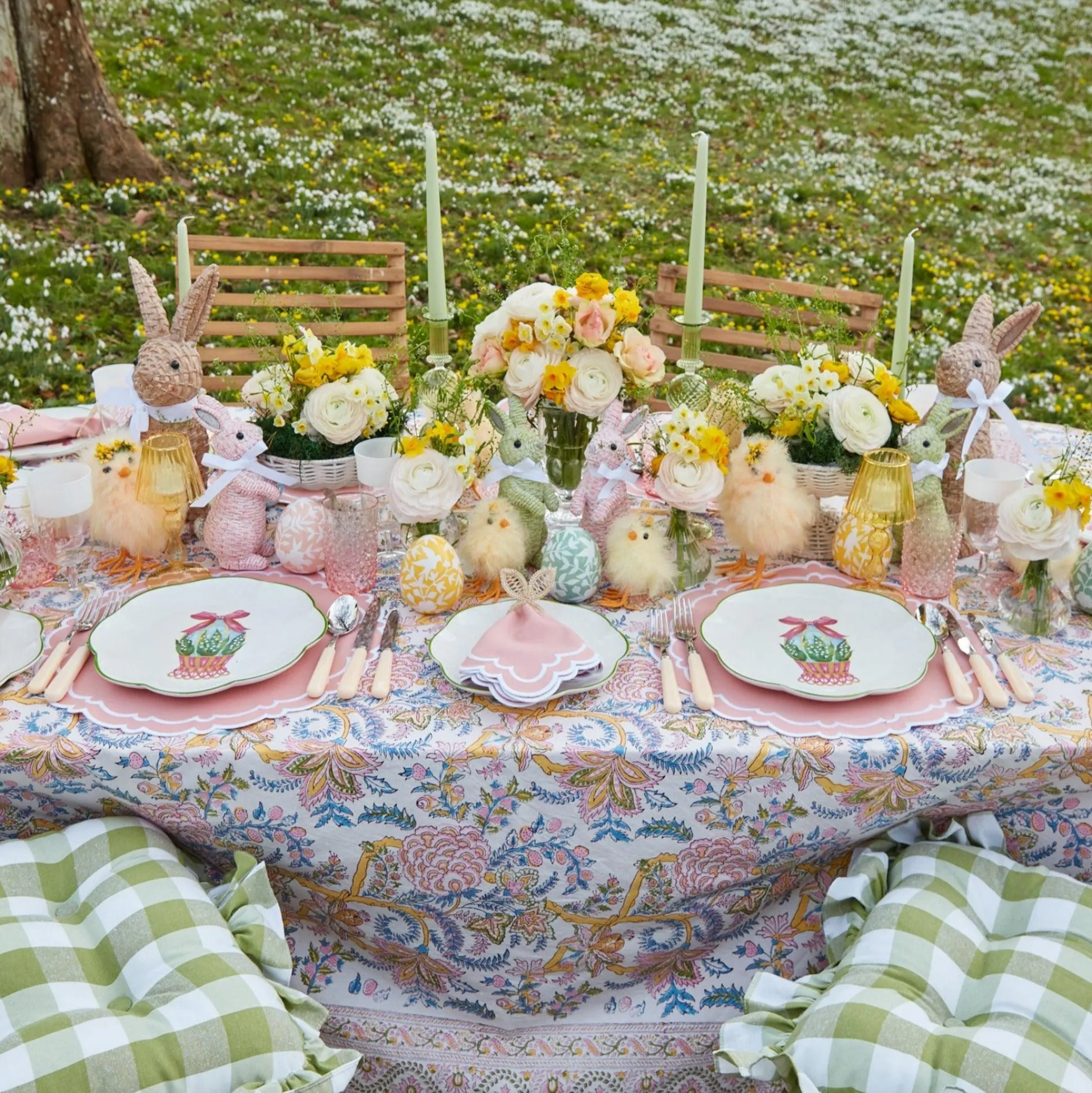 Scalloped Easter Starter Plate