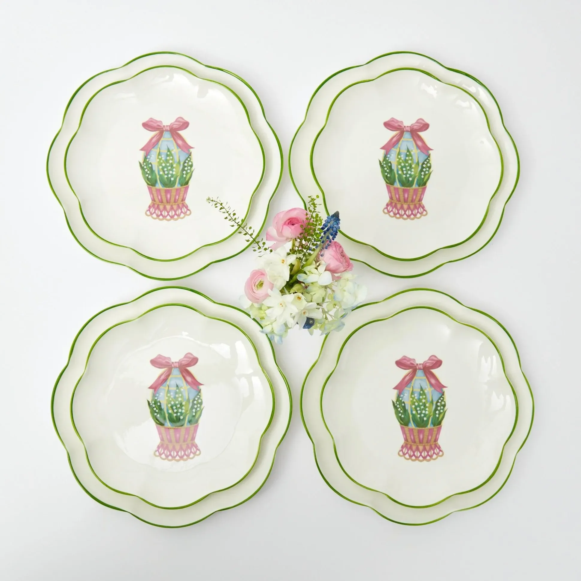 Scalloped Easter Starter Plate