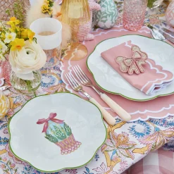 Scalloped Easter Starter Plates (Set Of 4)