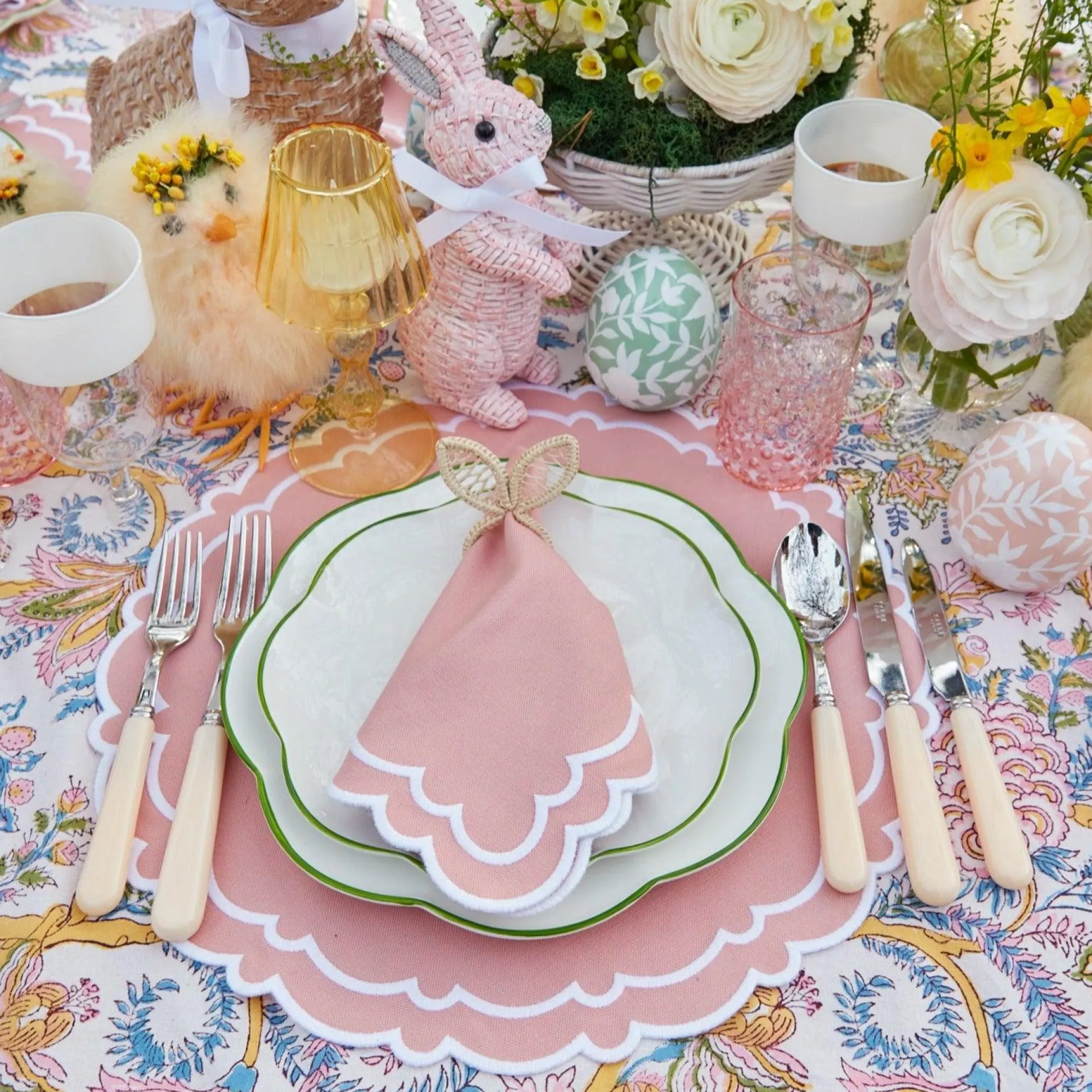 Scalloped Easter Starter Plates (Set Of 4)