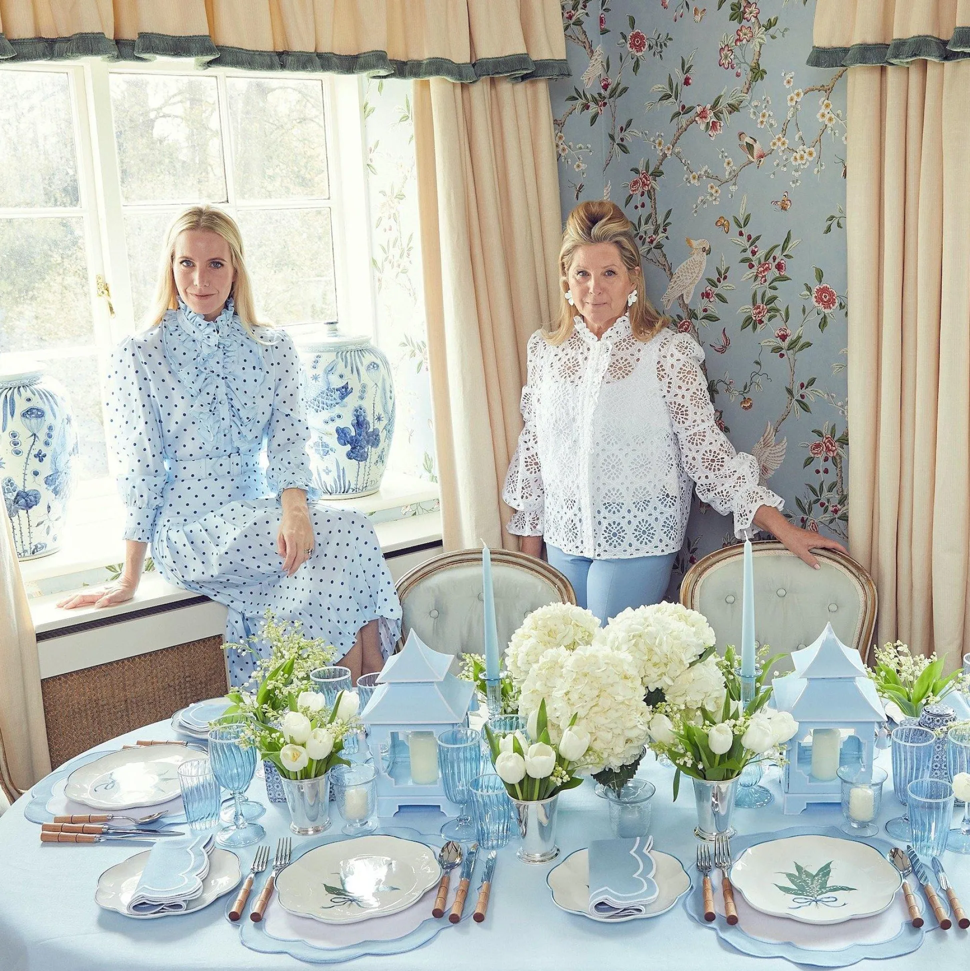 Scalloped Lily Of The Valley Dinner Plate