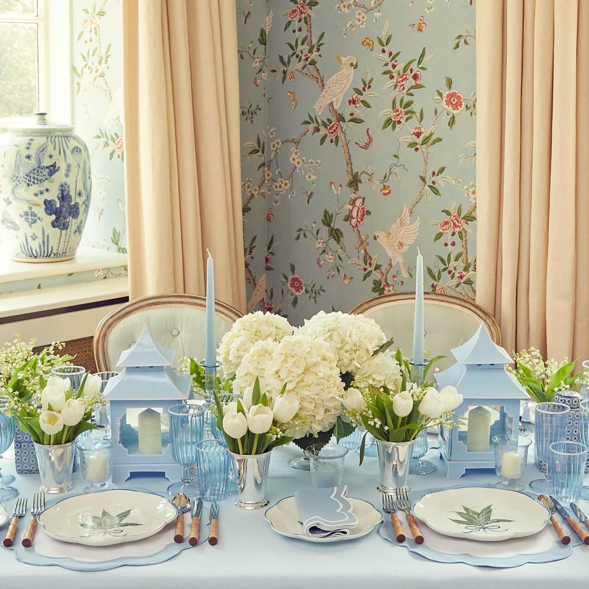 Scalloped Lily Of The Valley Dinner Plate