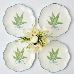 Scalloped Lily Of The Valley Dinner Plate