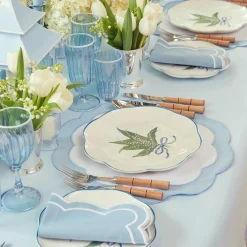 Scalloped Lily Of The Valley Starter Plate (Set Of 4)