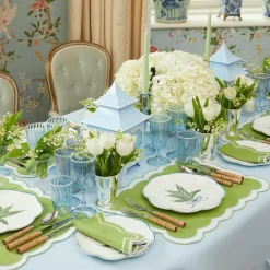 Scalloped Lily Of The Valley Dinner Plate (Set Of 4)