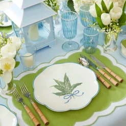 Scalloped Lily Of The Valley Dinner Plate (Set Of 4)