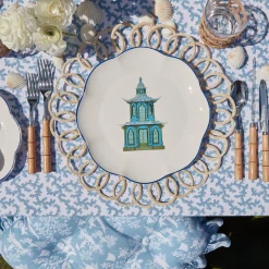 Scalloped Pagoda Dinner Plate