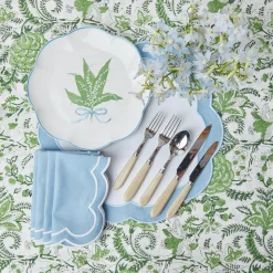 Serena Applique Blue Placemats (Set Of 4)