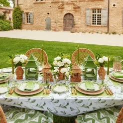 Serena Applique Green Placemats (Set Of 4)