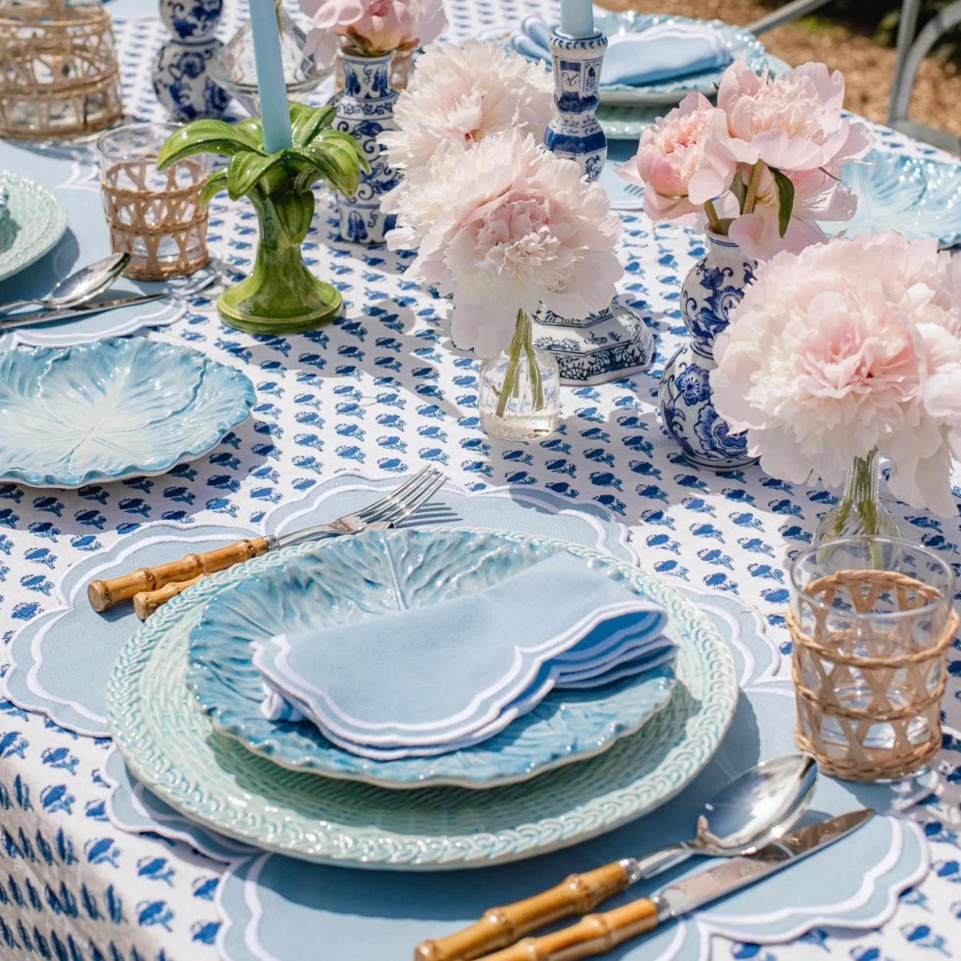 Serena Cornflower Blue Napkins (Set Of 4)