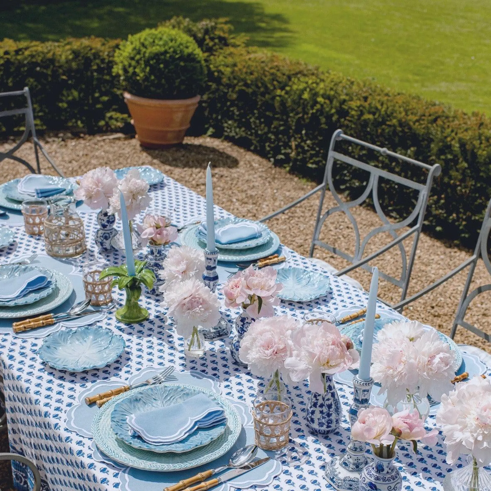 Serena Cornflower Blue Napkins (Set Of 4)