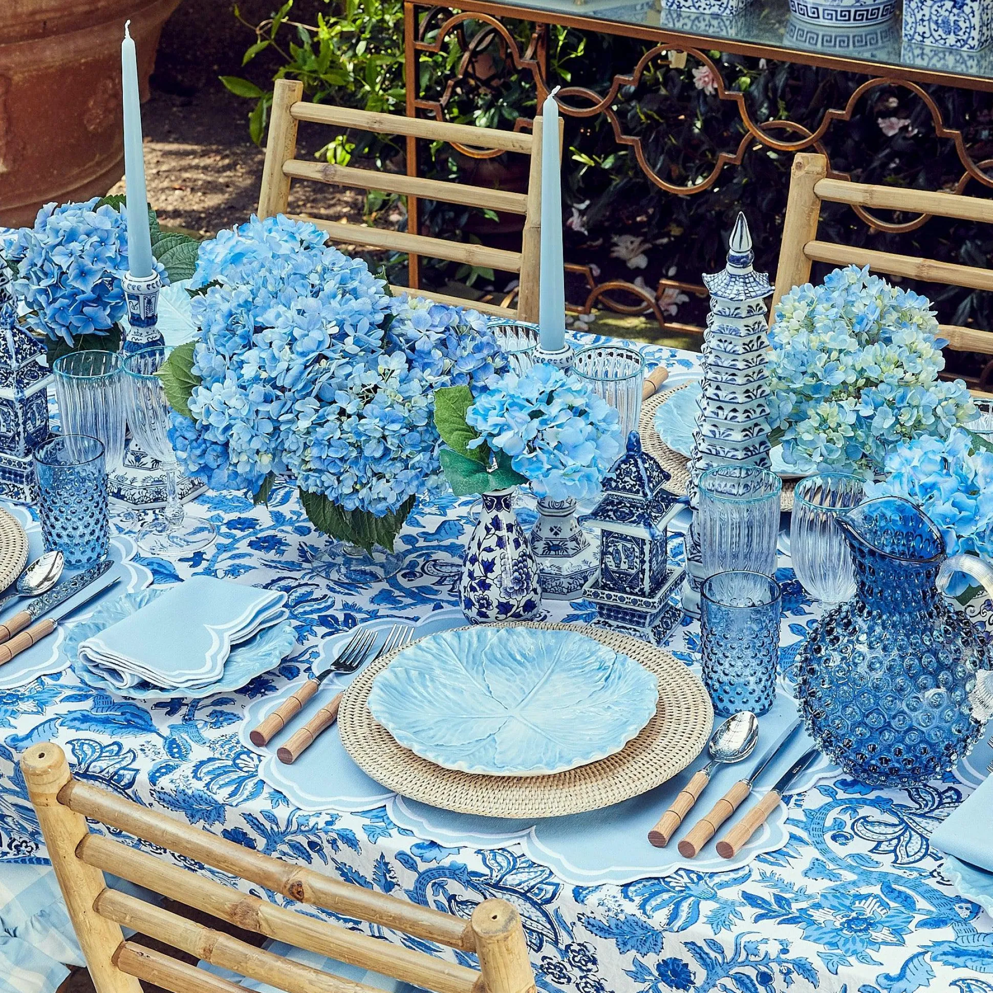 Serena Cornflower Blue Napkins (Set Of 4)