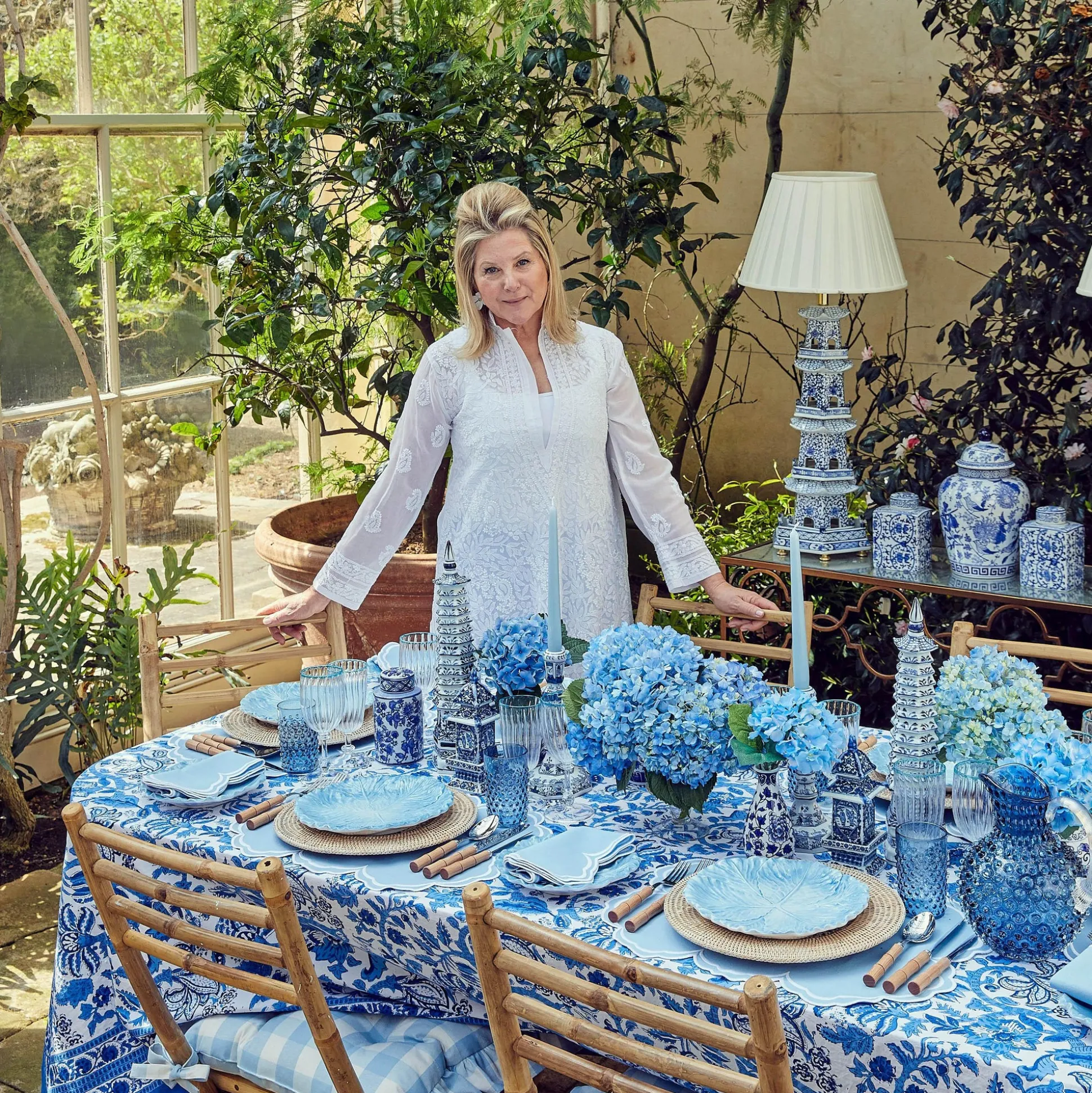 Serena Cornflower Blue Placemats (Set Of 4)