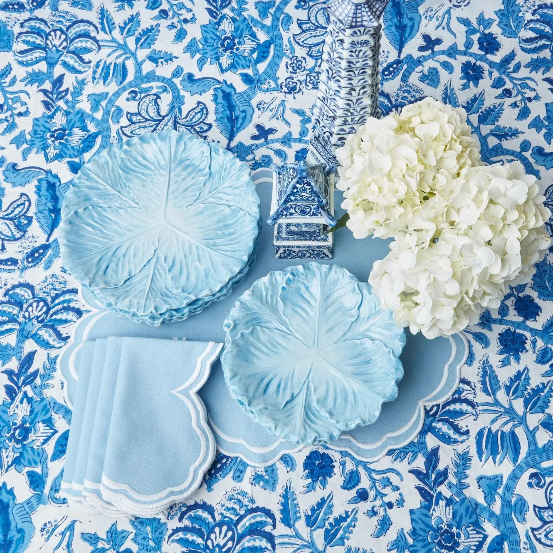 Serena Cornflower Blue Placemats (Set Of 4)
