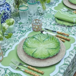 Serena Green Cabbage Dinner Plate (Set Of 4)
