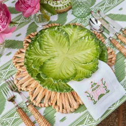 Serena Green Cabbage Starter Plate (Set Of 4)