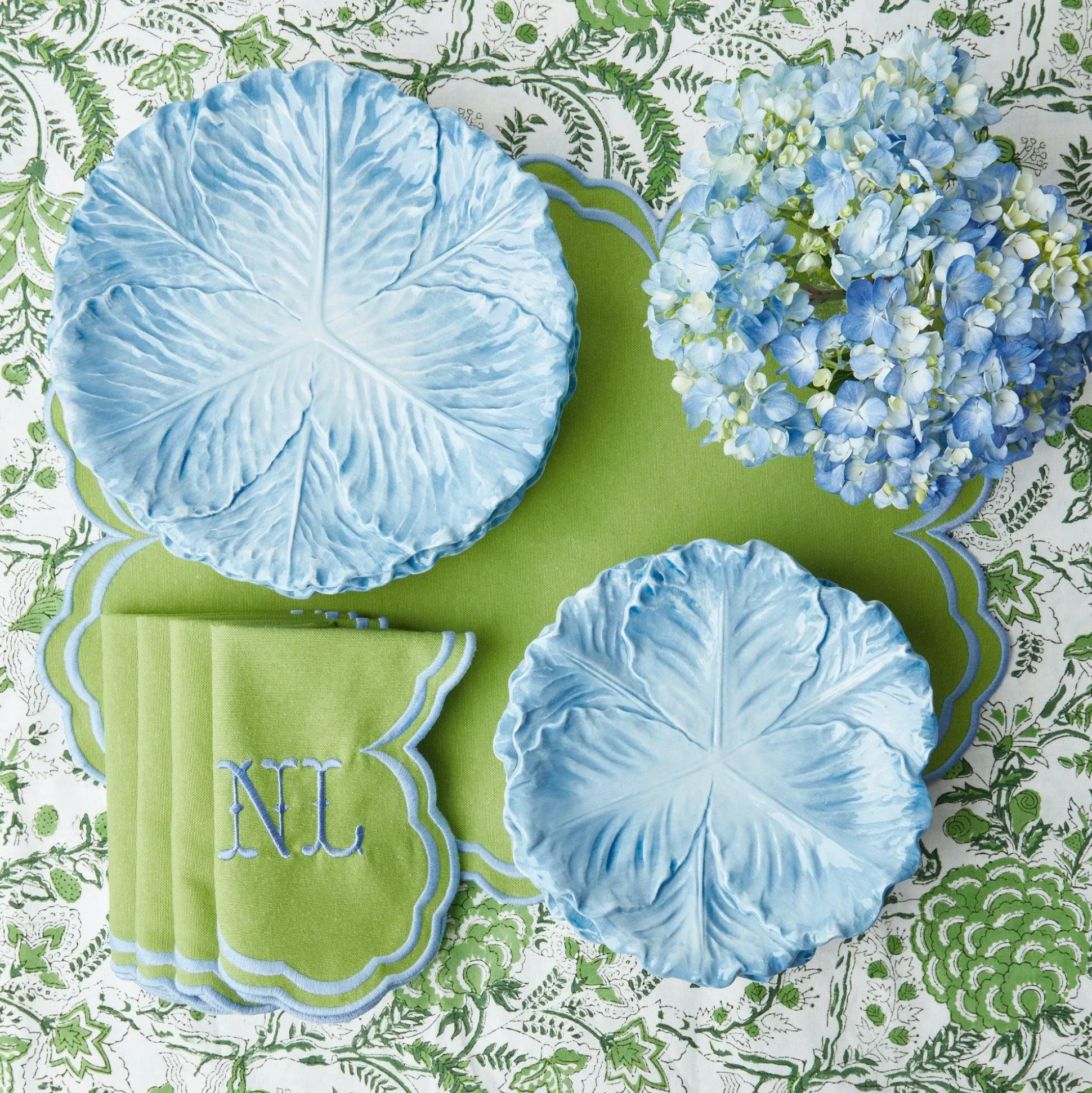 Serena Green Tablecloth