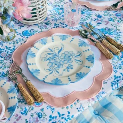 Seville Blue Gardenia Dinner Plate (Set Of 4)