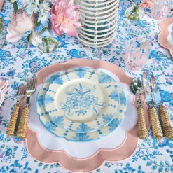 Seville Blue Gardenia Dinner Plate (Set Of 4)