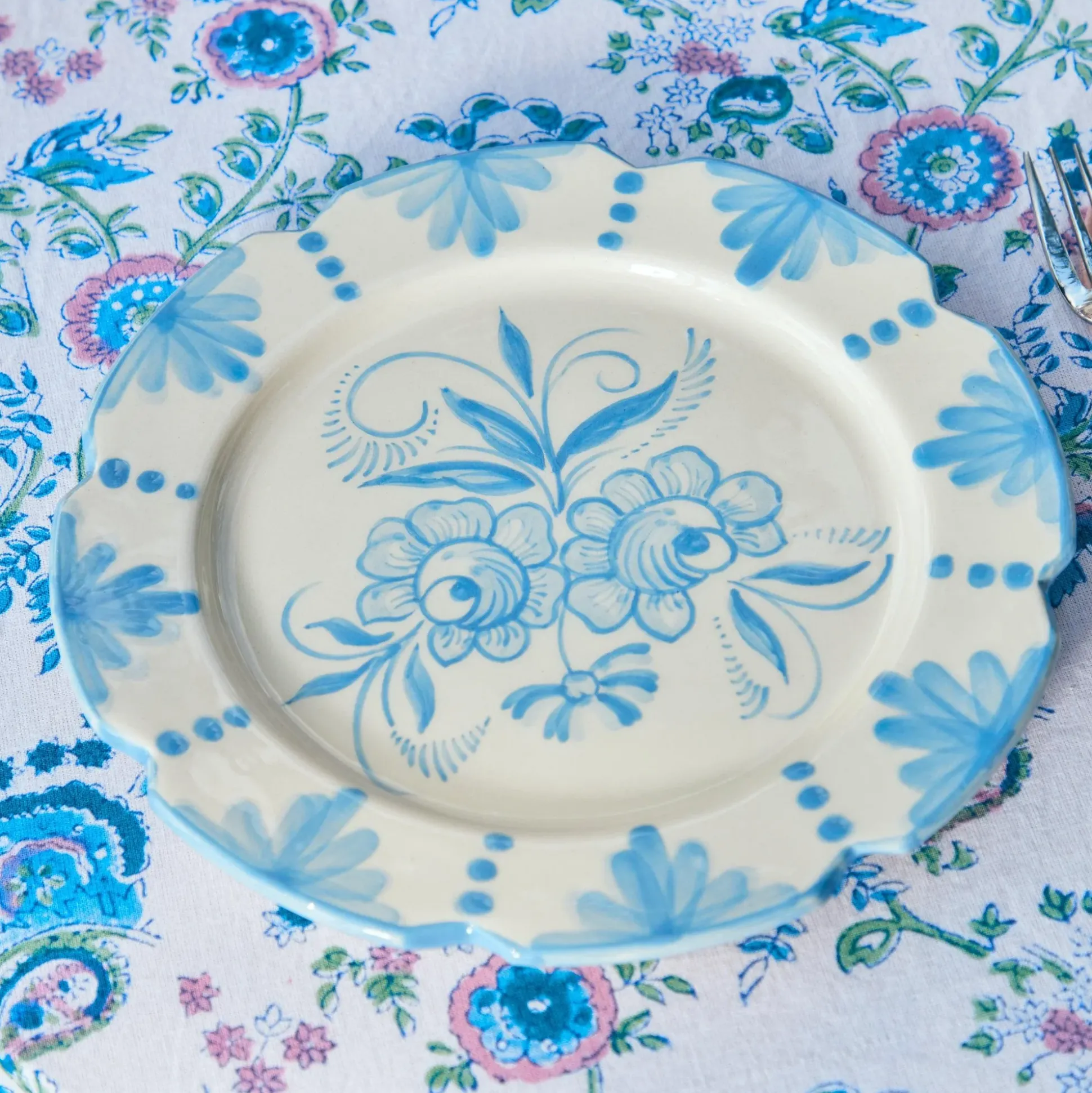 Seville Blue Gardenia Starter Plate