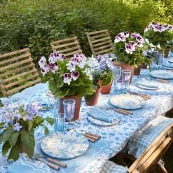 Seville Blue Gardenia Starter Plate (Set Of 4)